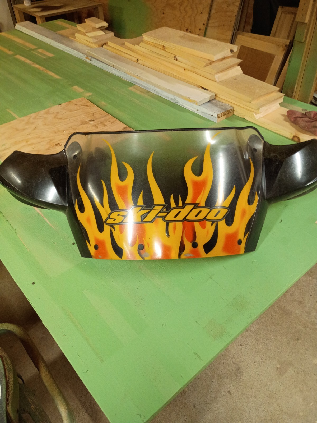 2006 Skidoo Mxz 600 Ho Snowmobile Windshield With Hand Guards