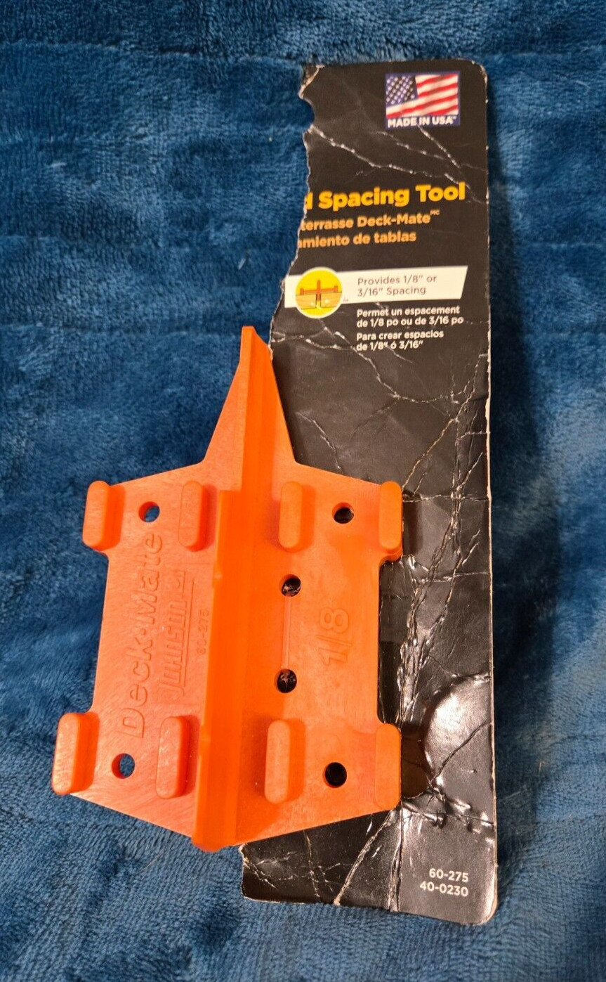 Level Deck Tool 60-275 DeckMate Deck Plank and Fastener Spacing Gauge