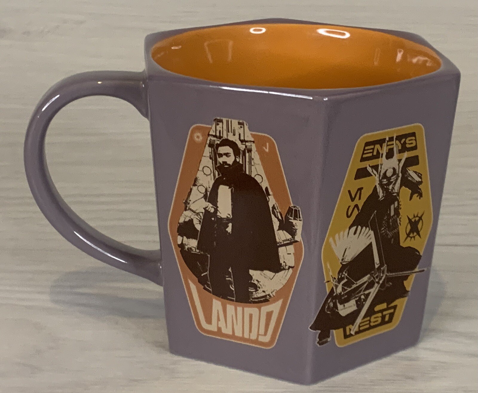 Star Wars Coffee Mug, Large Hexagonal, Disney Store, Excellent Condition