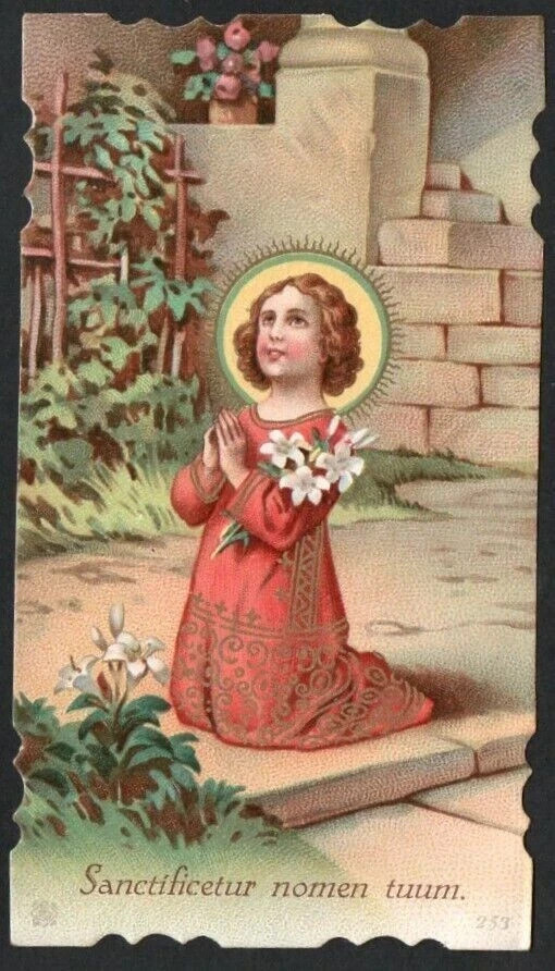 Holy card antique del Niño Jesus santino image pieuses estampa