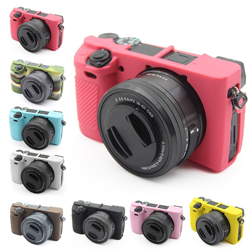 Silicone Case For Sony Alpha A6100/A6300/A6400 Soft Protective Cover Shockproof