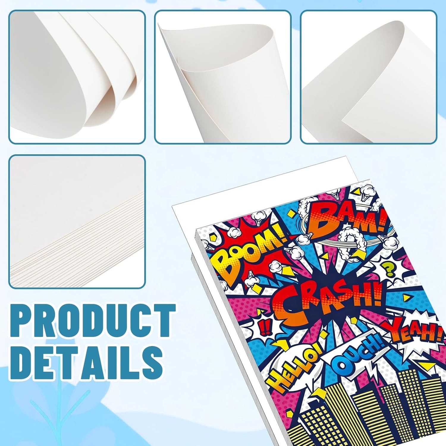 25 Pcs Current Size Comic Book Boards, 24-Point/400Gsm Solid Book Backing Boards
