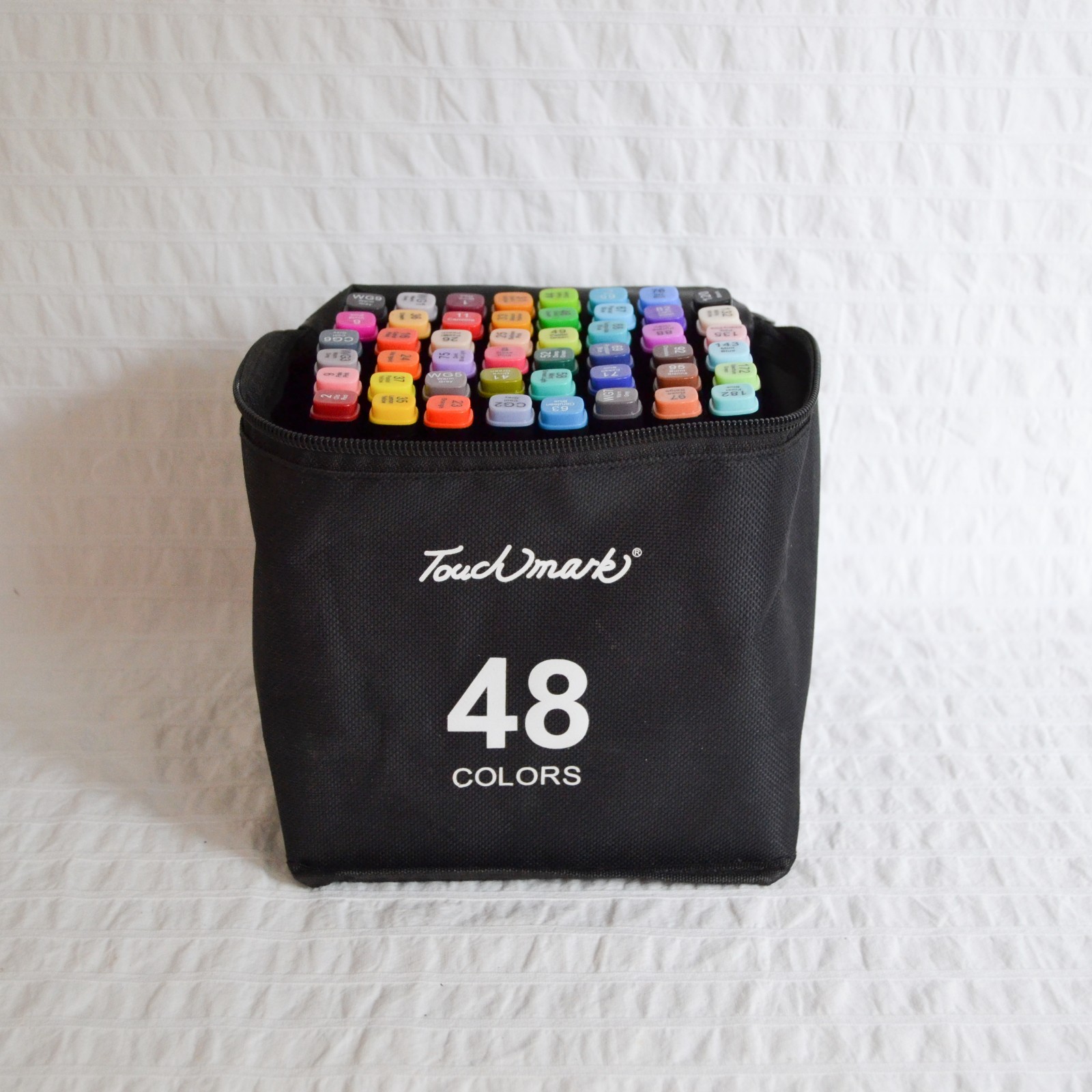 Touch Mark Pens, Twin Marker Colour Pens x48 with Carry Case