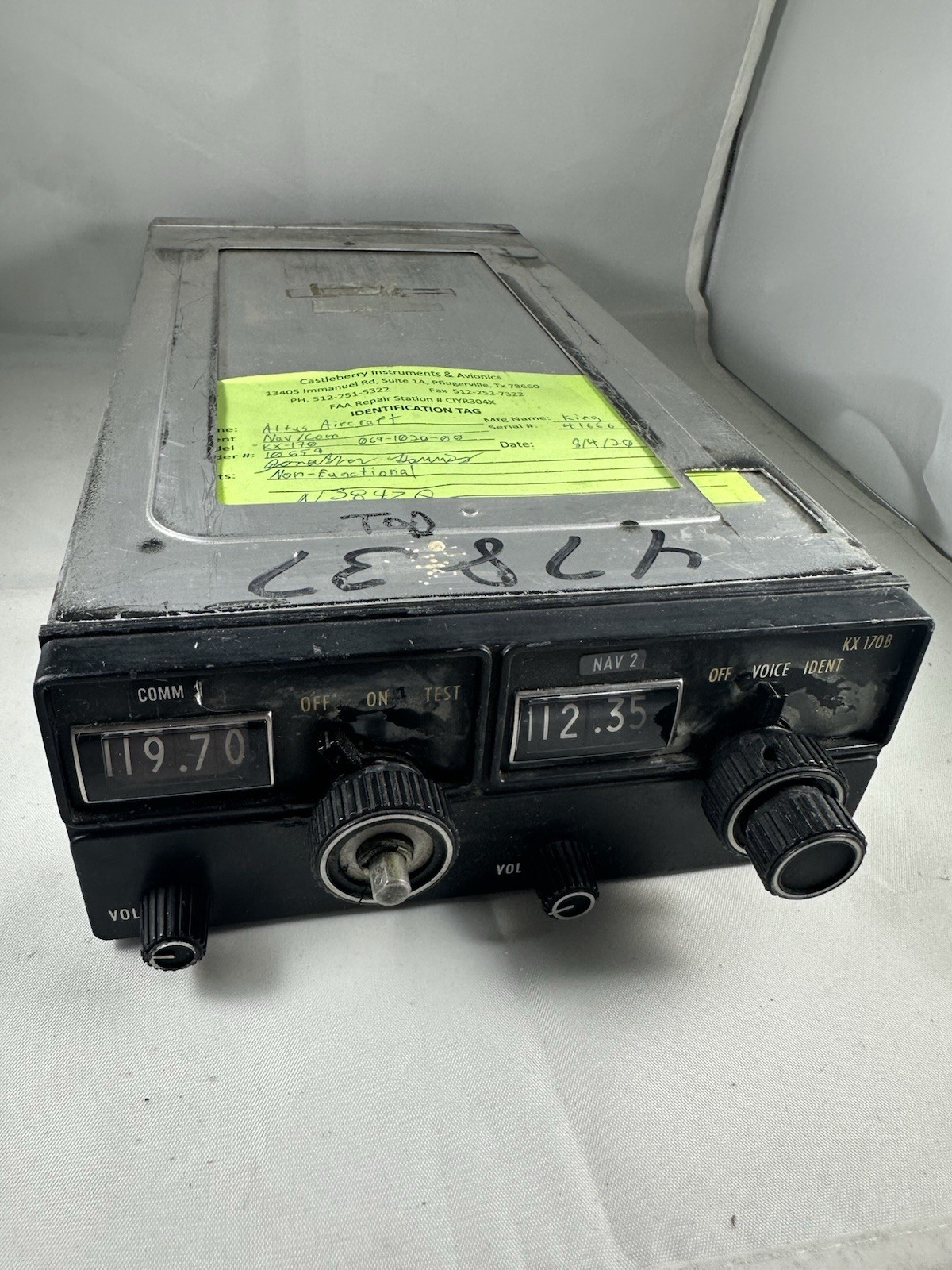 King Nav/Com KX 170B PN 069-1020-00