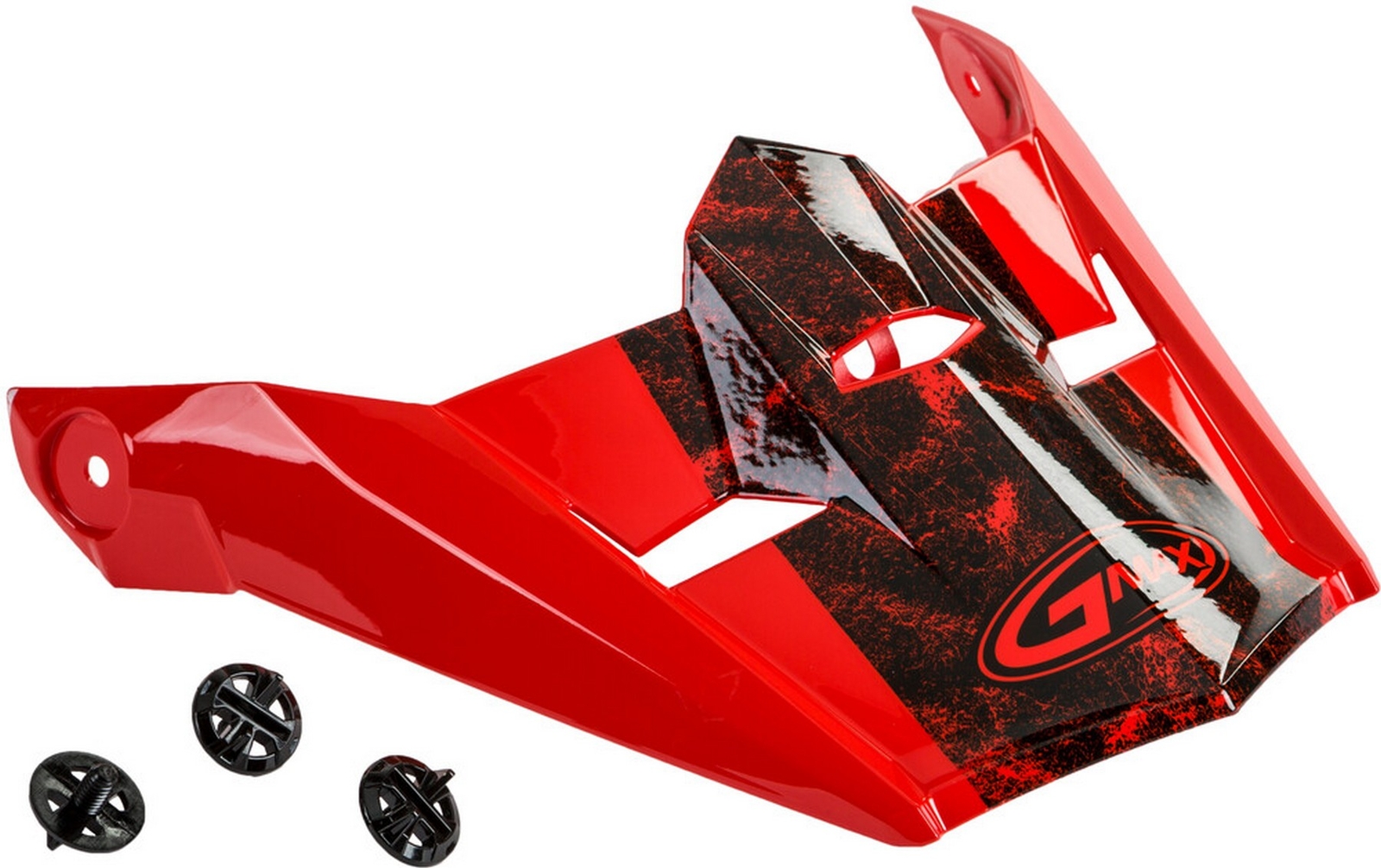GMAX MX-46 Dominant Adult Helmet Visor w/Screws Red/Black/White