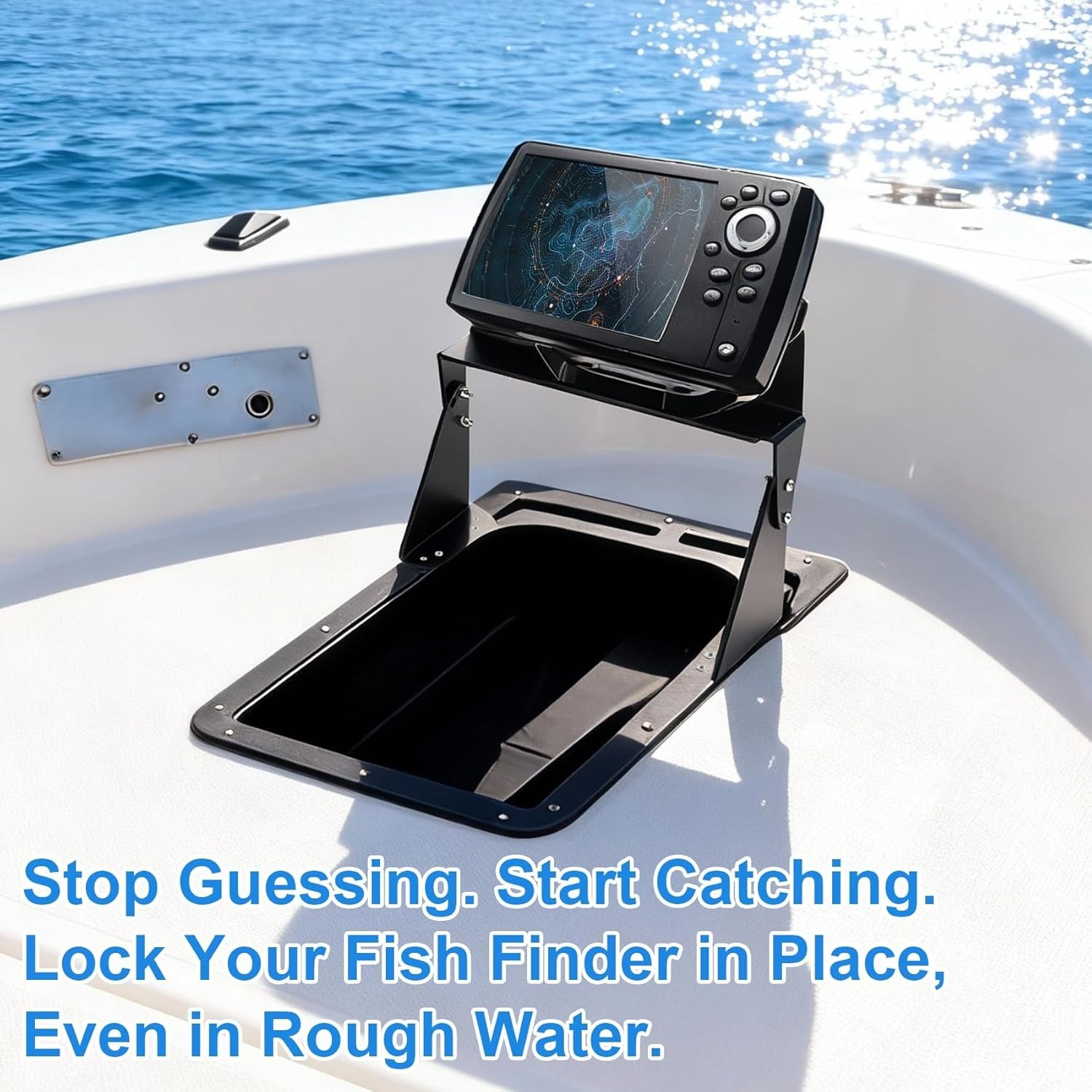 Corrosion-Resistant Dual Graph Mount for Marine Electronics - Adjustable Viewing