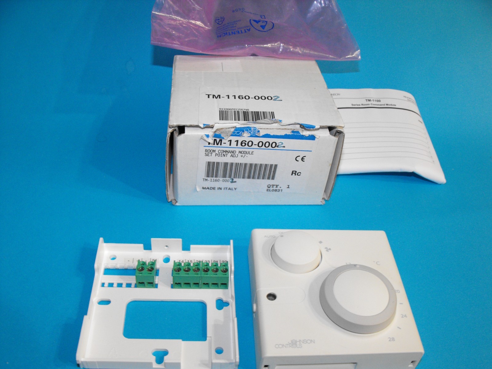 Johnson Controls TM-1160-0002.Sonde d'ambiance room sensor.USED
