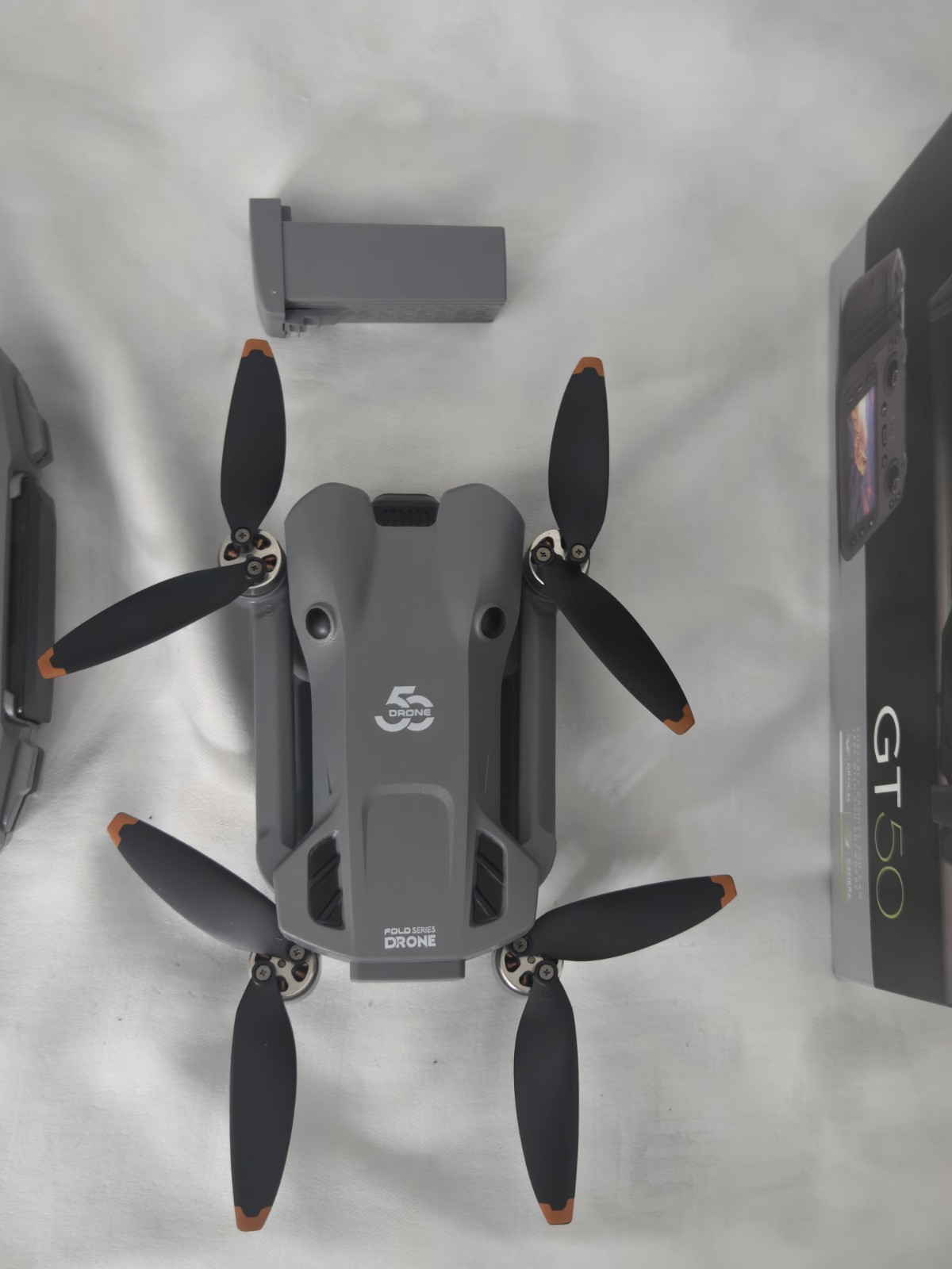 GT50 Ready-to-Fly Foldable Camera Quadcopter w/ Screen Controller, Case