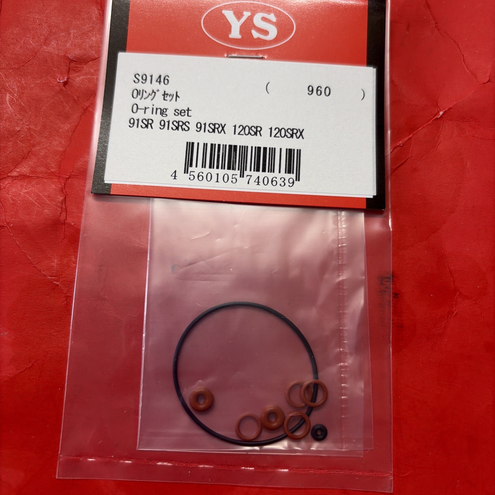 YS 91Sr-91SRS-91RX-120SR-120SRX O RING SET  NIP #S9146
