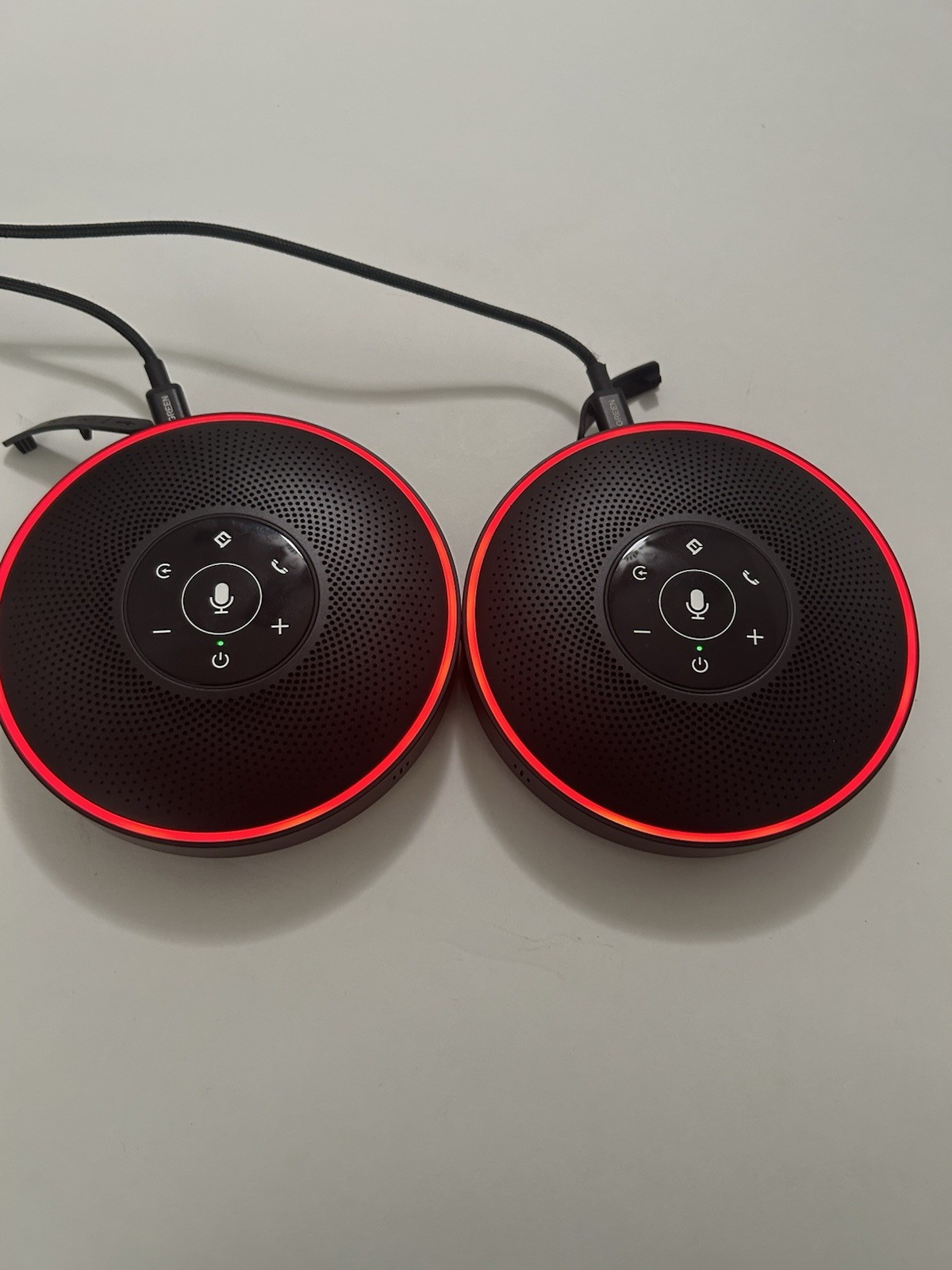 EMeet OfficeCore M220 Lite Wireless Speakerphone Black (2 Pack)