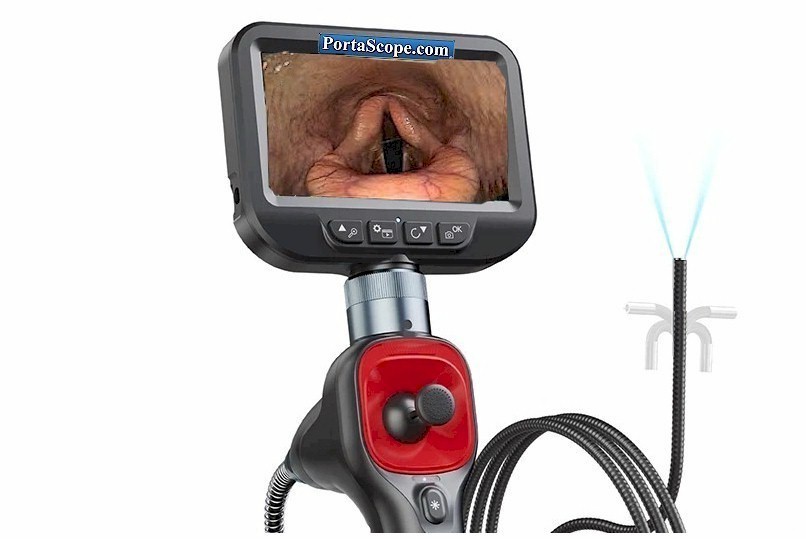 4 Way Veterinary Airway Equine Video Endoscope MONITOR Scope 6.2mm 100cm