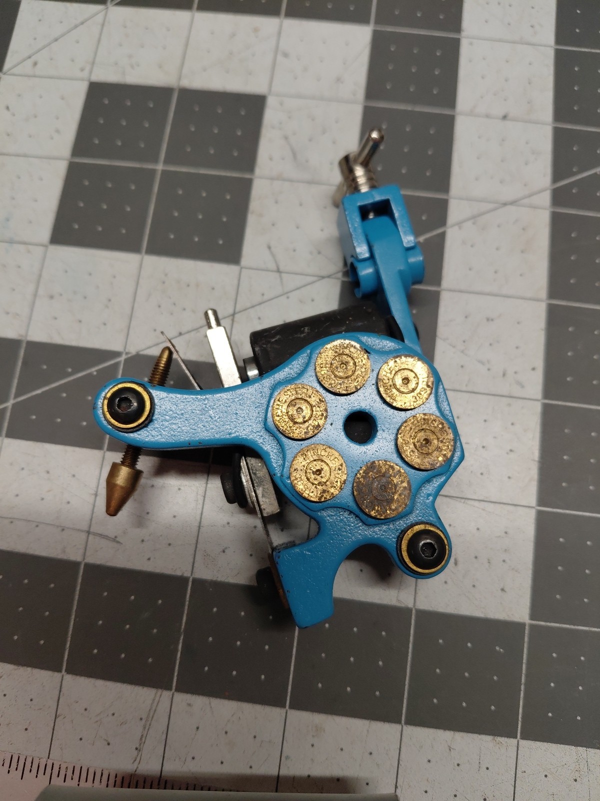 Blue Winchester 38sp Coil Tattoo Gun Working Condition Great
