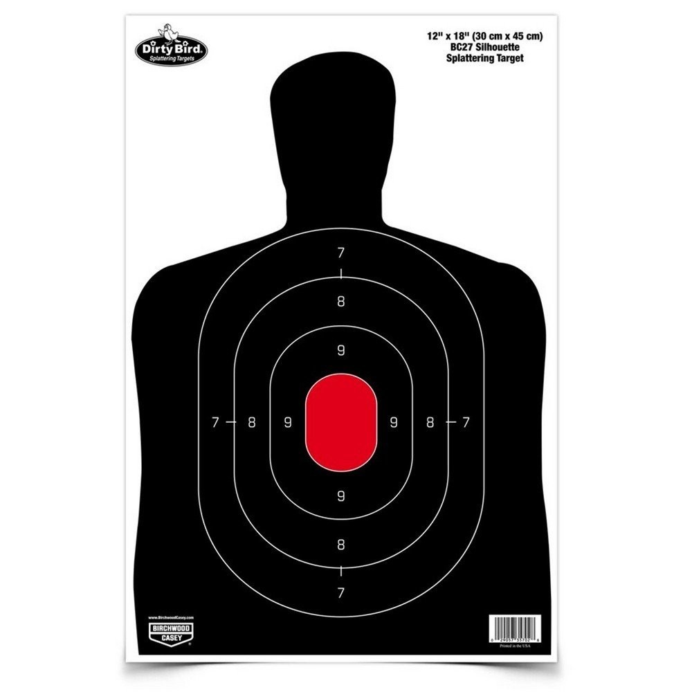 Birchwood Casey Dirty Bird 12 X 18 Inch BC-27 Silhouette Targets 8 Pack - 35707