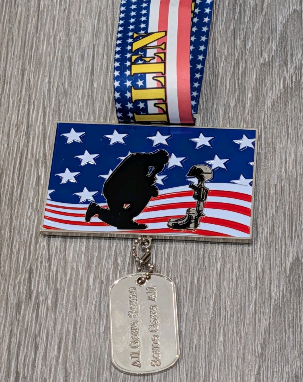 Remember The Fallen Virtual Strides 5k/10k/Half Marathon Finisher Medal