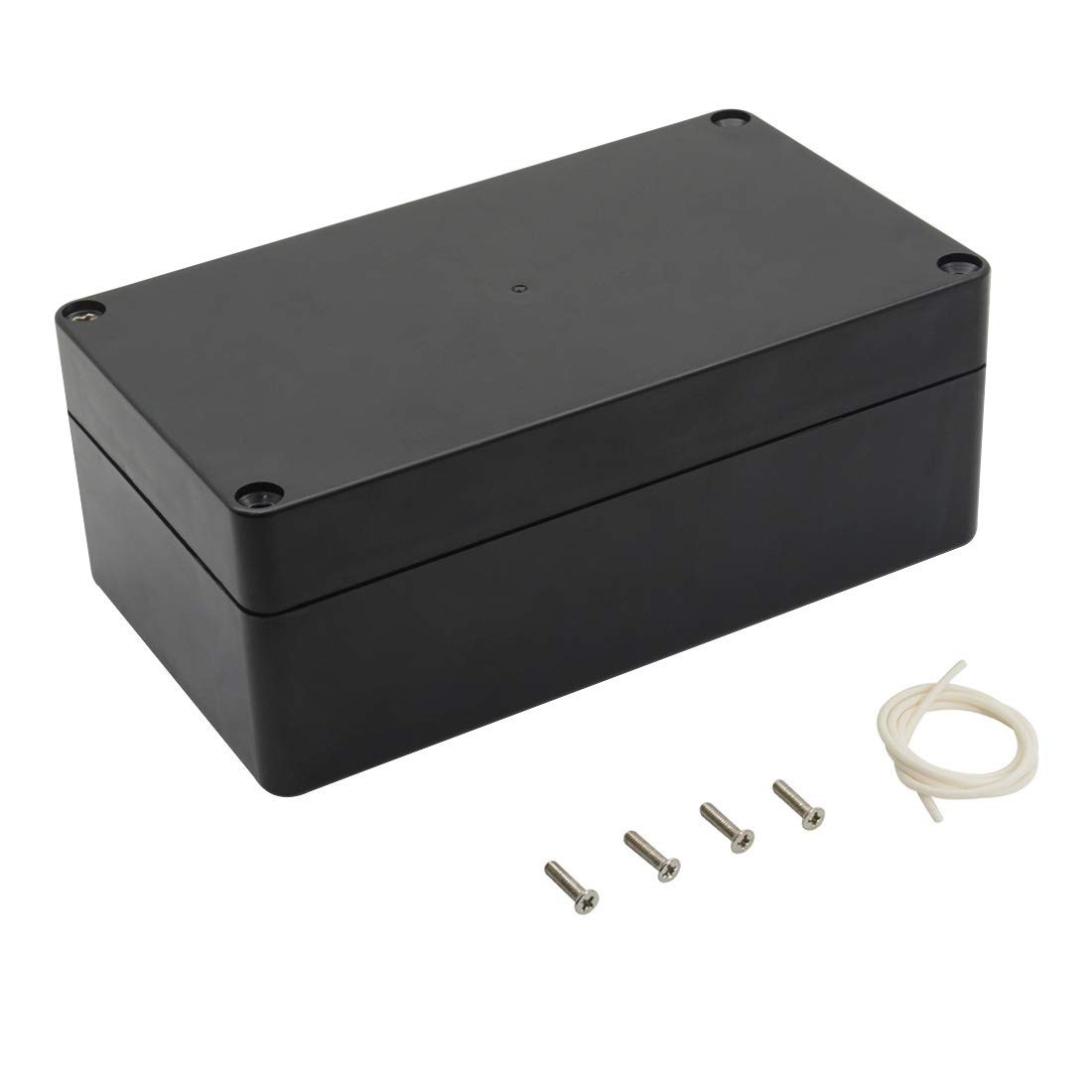 LeMotech Project Box ABS Plastic Junction 6.2" x 3.5" x 2.4", Black (1 pack)