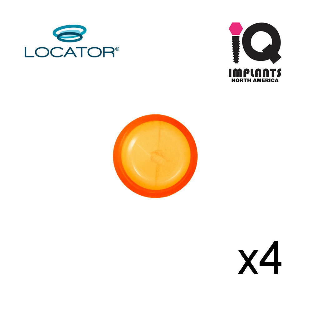Zest Locator Genuine Original Male Caps Extended Range, Orange 2.0 lbs  (4 pack)