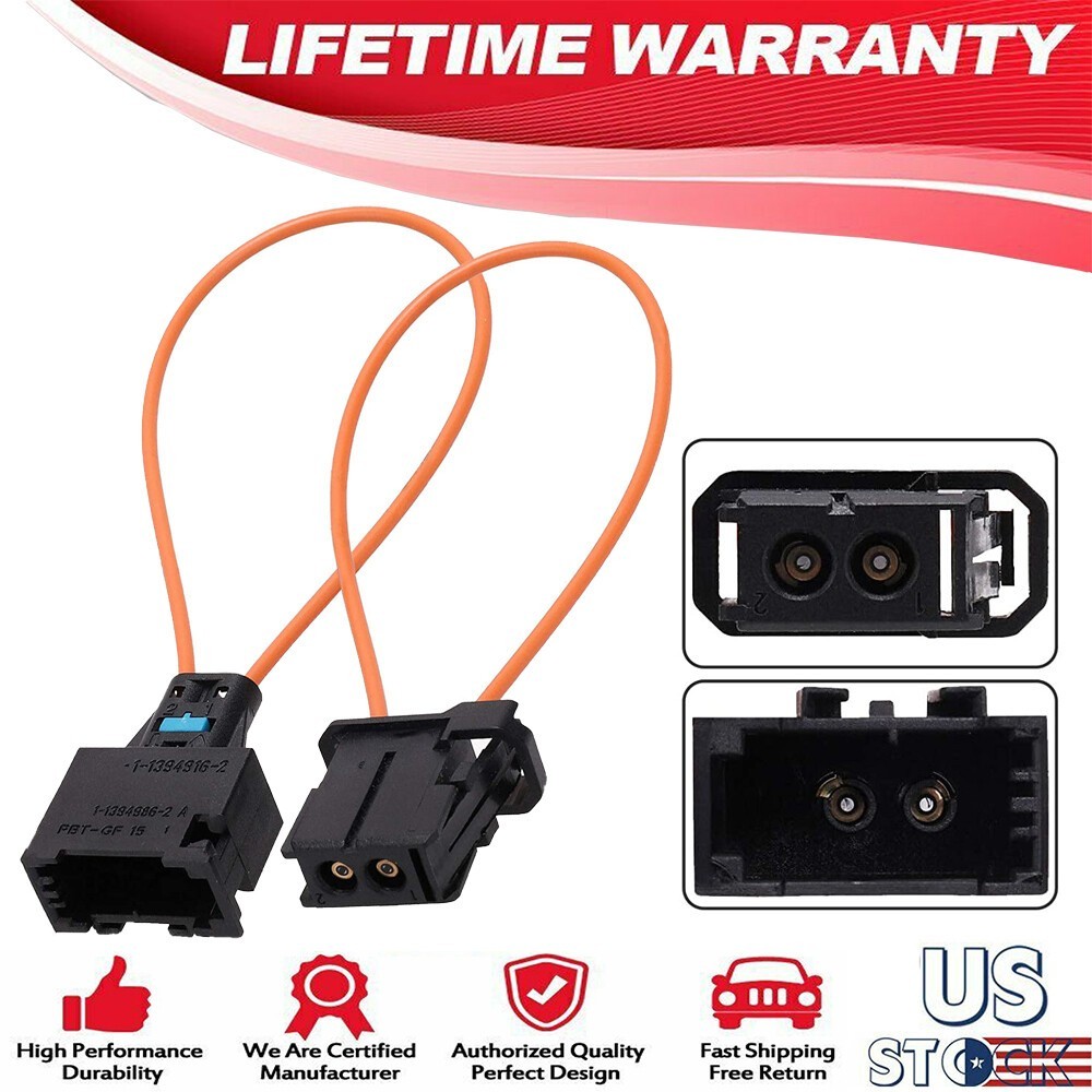 2*MOST fiber optic loop bypass MALE & FEMALE Kit adapter for BENZ PORSCHE Ziorga