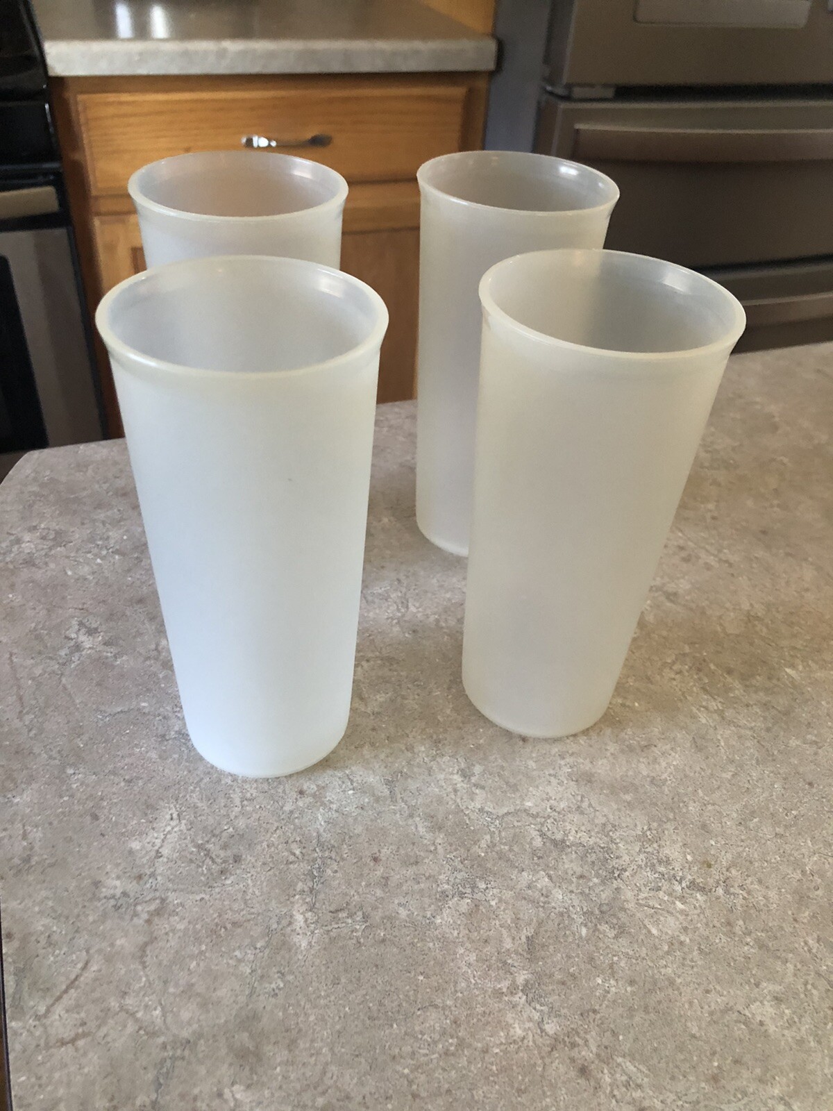 Tupperware Sheer Tumblers set of 4 EUC! item 115