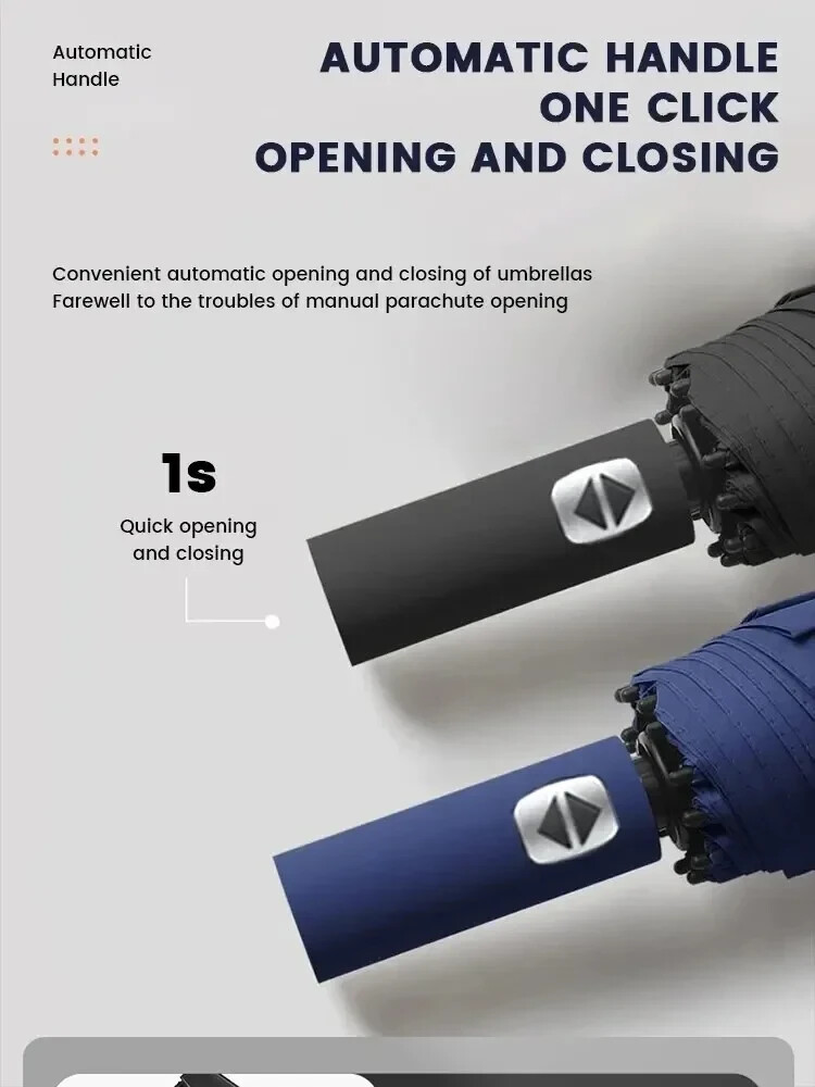 Umbrella windproof folding automatic compact anti-uv auto sun/rain for men.