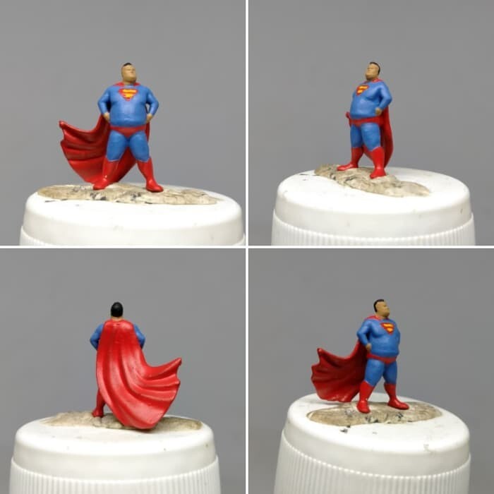 Fat Superhero #1 HO 1:87 miniature figure no preiser