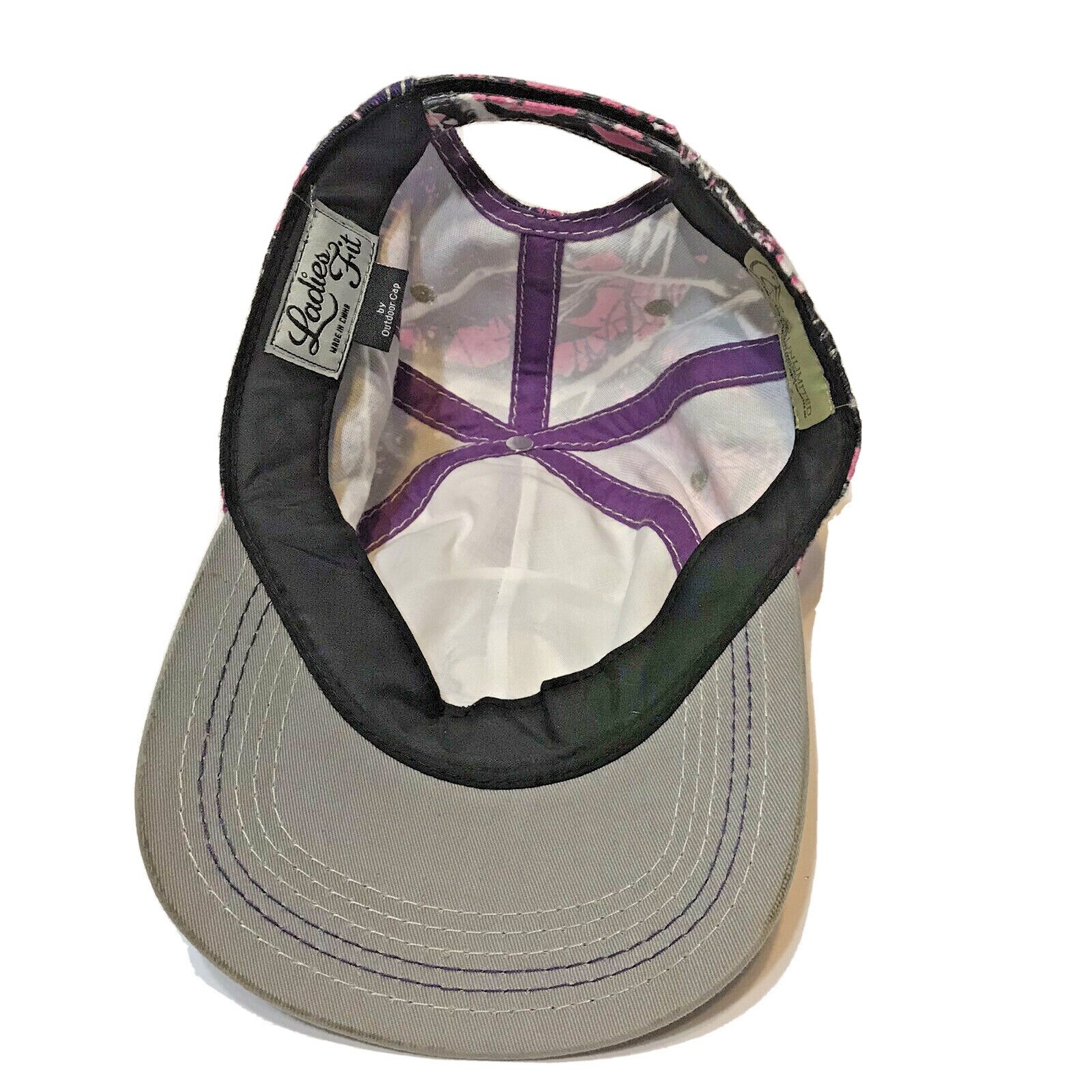 Ducks Unlimited Ladies Hat BallCap Camo Duck Hunting Pink and Purple