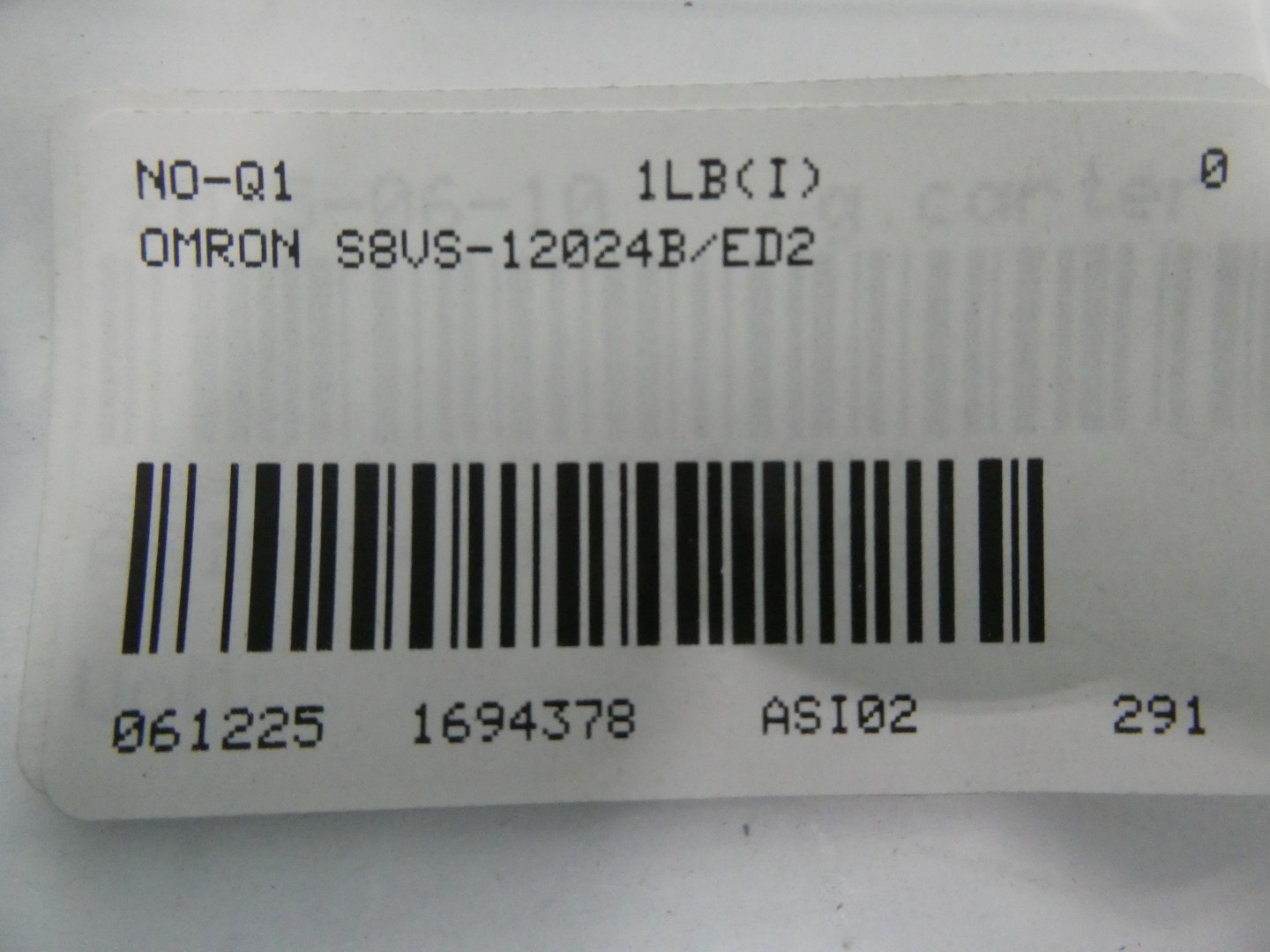Omron S8VS-12024B/ED2 Power Supply Module