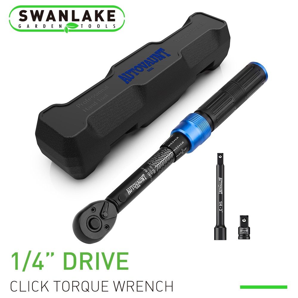 1/4" Torque Wrench Snap Socket Professional Drive Click Type Ratcheting