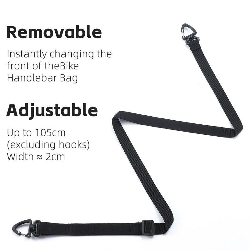 Bicycle Handlebar Mountain Road Bike Storage Bag Reflective with Shoulder Strap