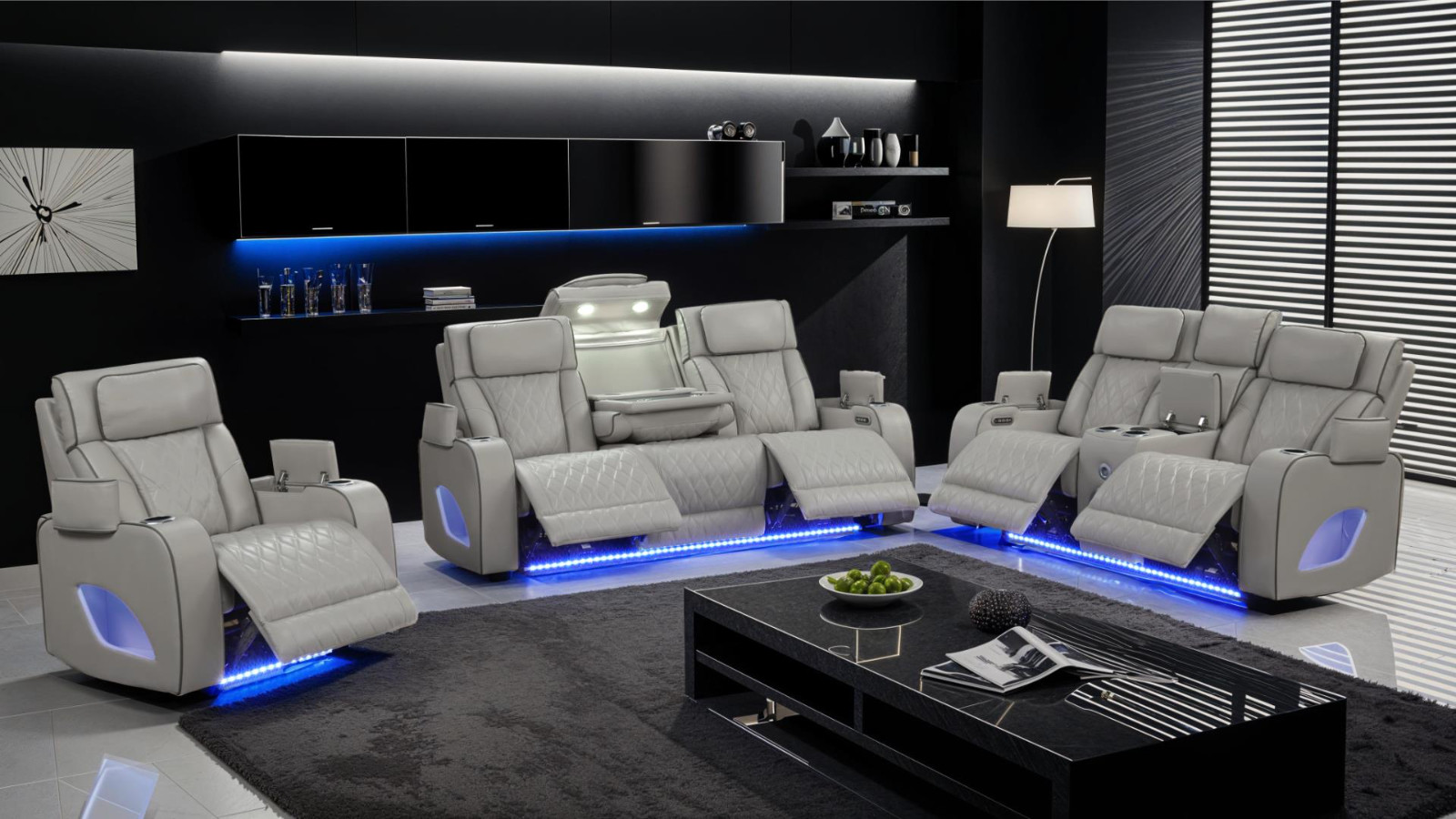 Fortuner 2 Piece Reclining Living Room Set comes in a choice of 3 Colors