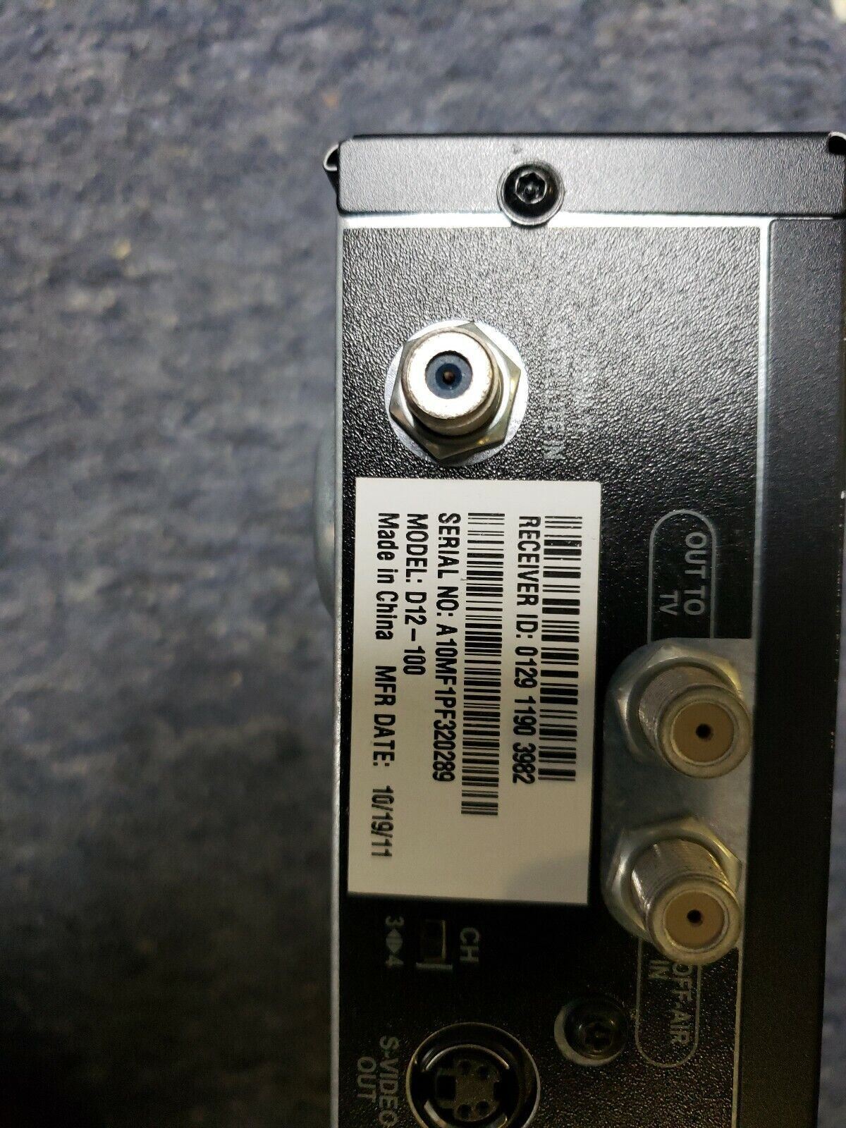 DirecTV Receiver Satellite Cable Boxes D12-100 Direct TV