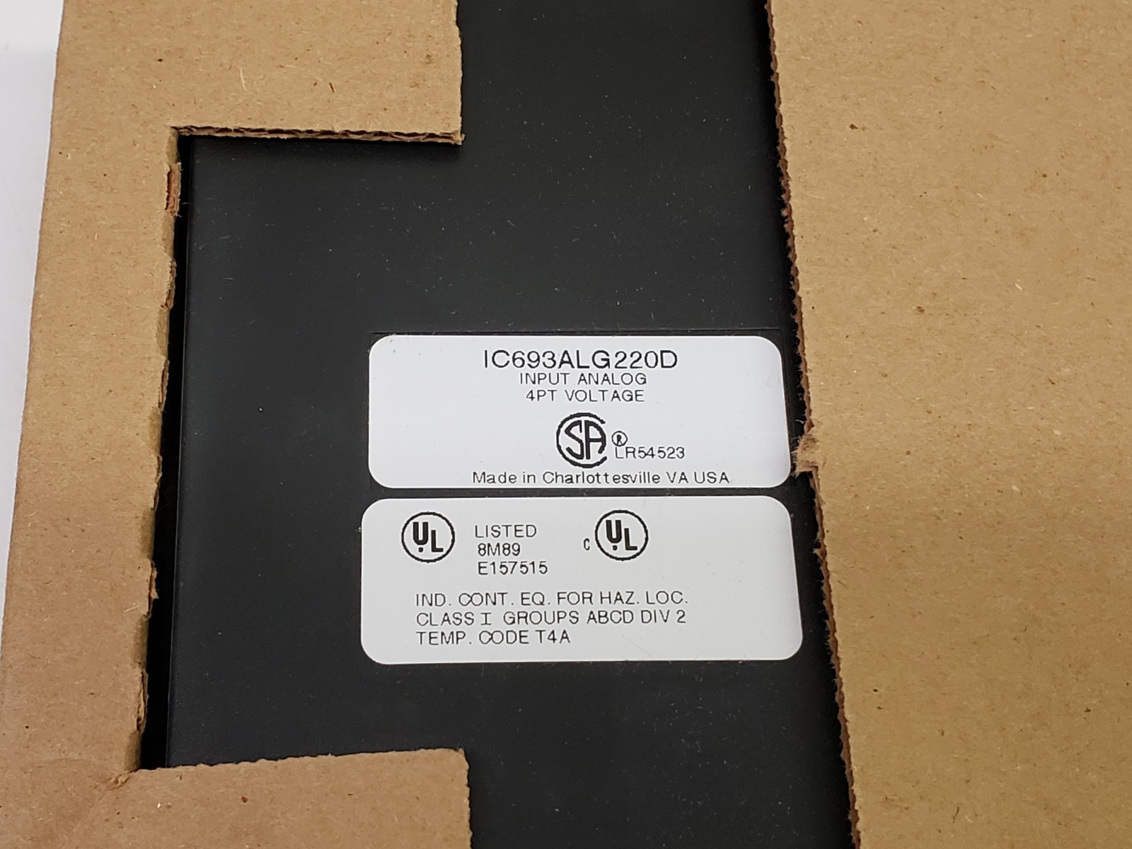 GE Fanuc Analog Input 4PT Voltage PLC Module IC693ALG220D