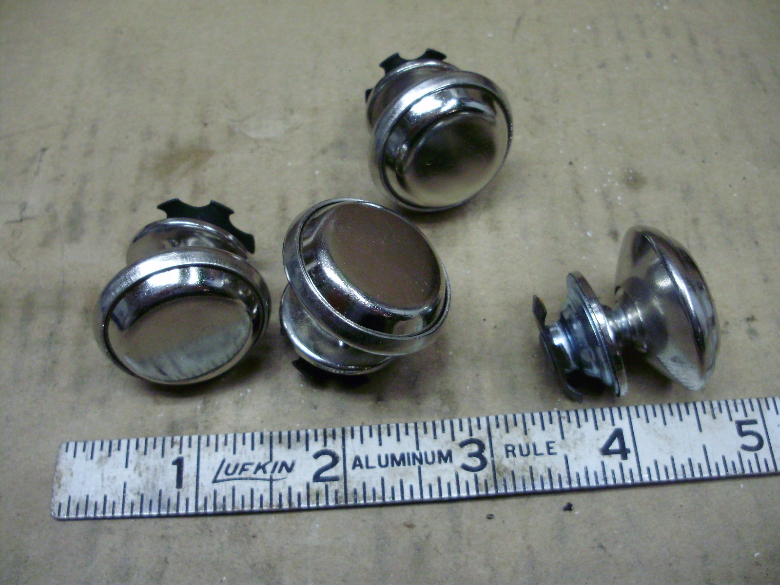Shiffler 1876 Metal Chair / Desk Swivel Glides, Lot of 4