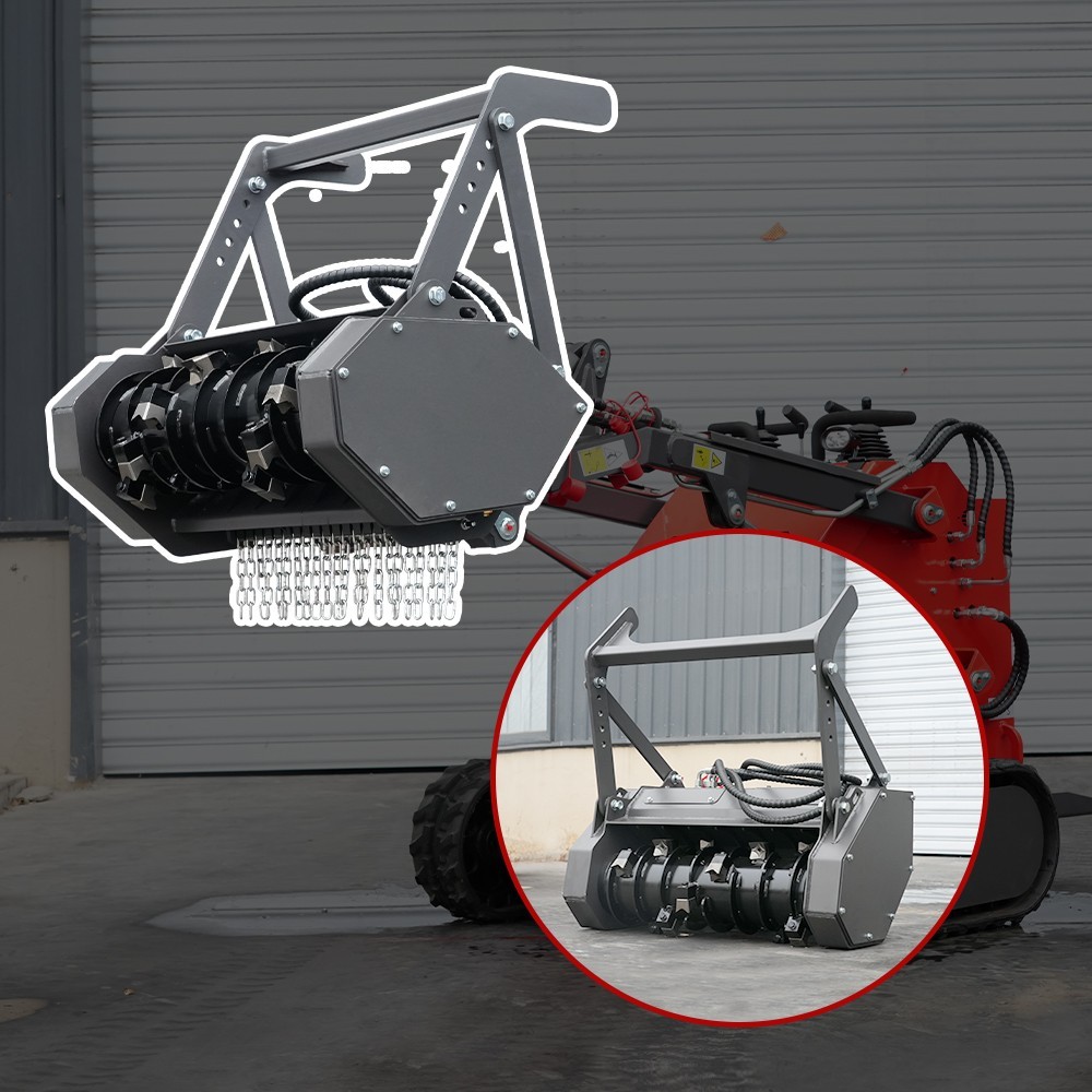 FREE SHIP HUAYEE Mulcher Forestry attachment for HY480C/D mini skid steer