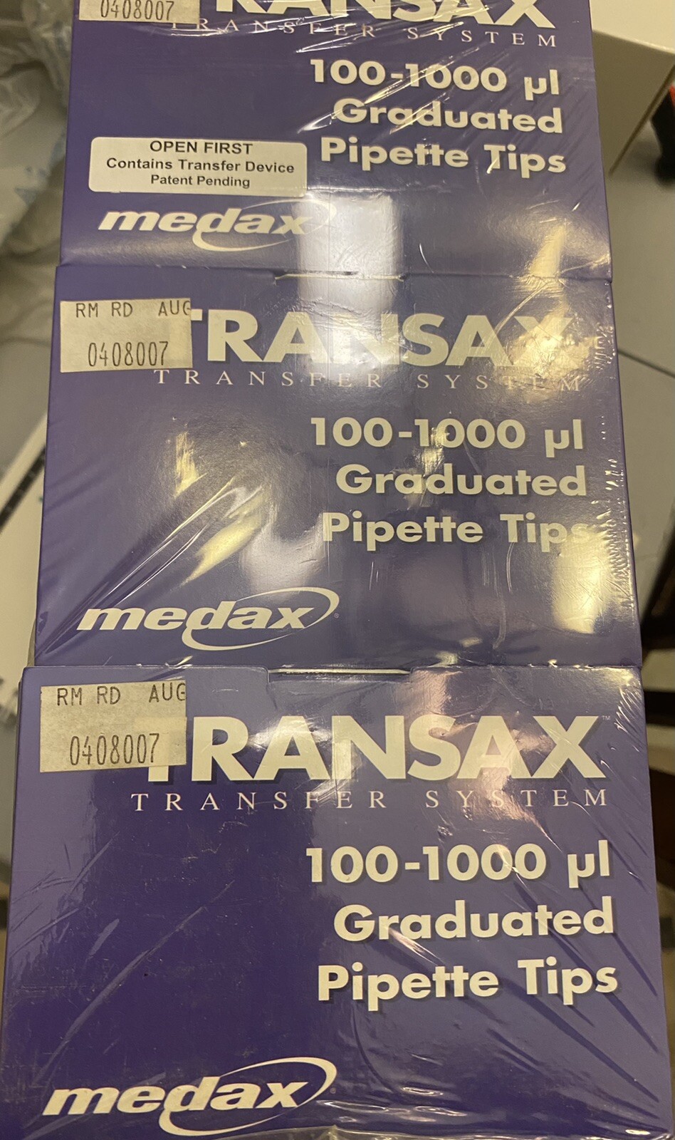 Medax Transax 100-1000ul Graduated Universal Fit Pipette Tips 3213C