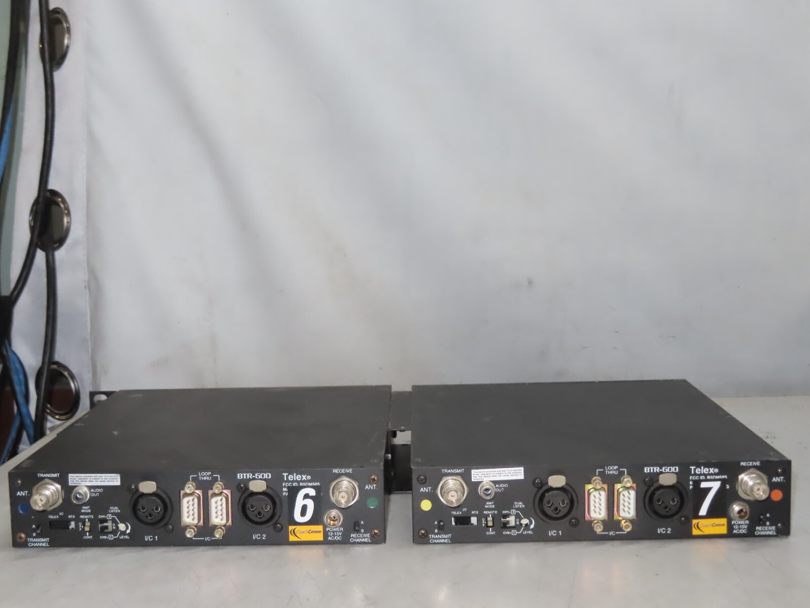 2x RadioCom BTR-600C UHF Intercom System