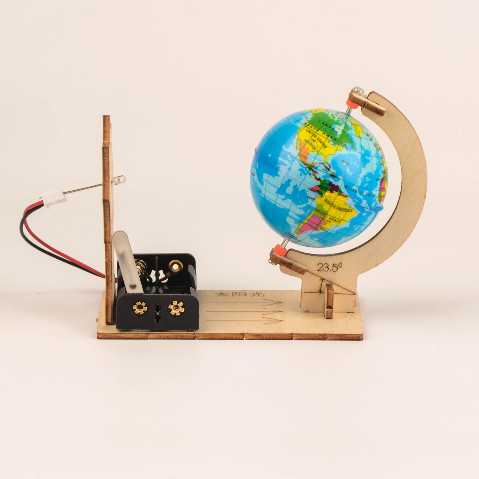 Day and Night Rotating World Globe Fun Discovery Tool Science Kid Gift