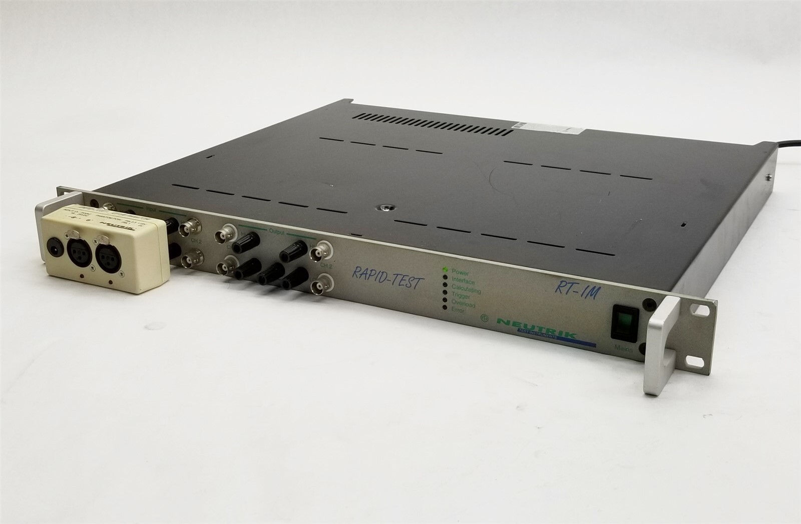NEUTRIK RT-1M Rapid Test Multi-Tone Audio Analyzer Option DTMF w/Phantom Adapter
