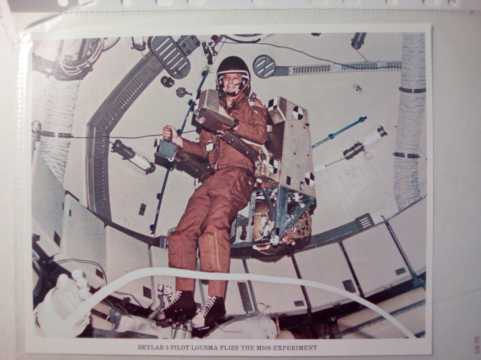 vintage nasa lithograph skylab 3 pilot lousma flies the m509 print np