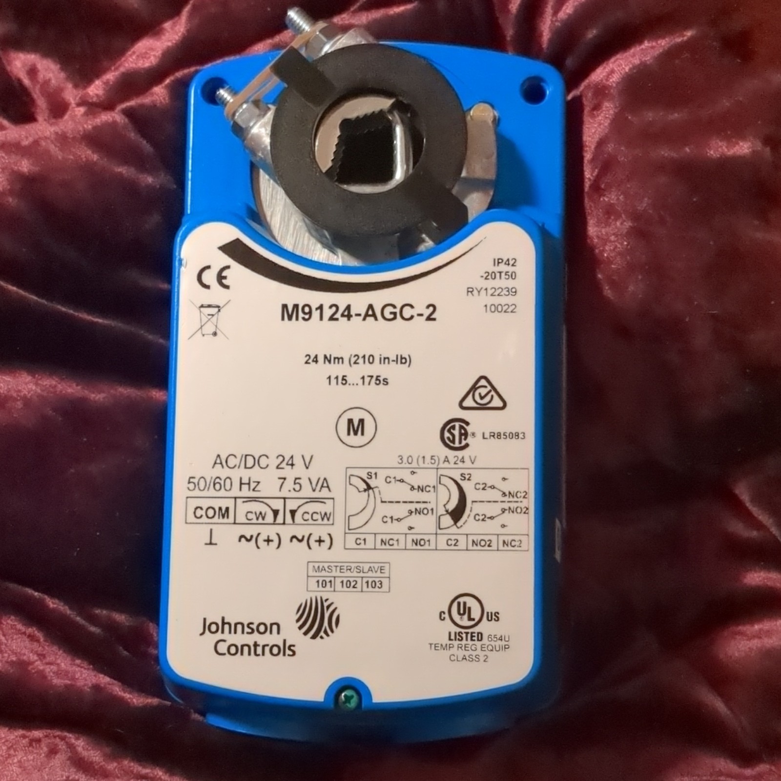 Johnson Controls M9124-AGC-2 Non-Spring Return Damper Actuator 24V w/KIT