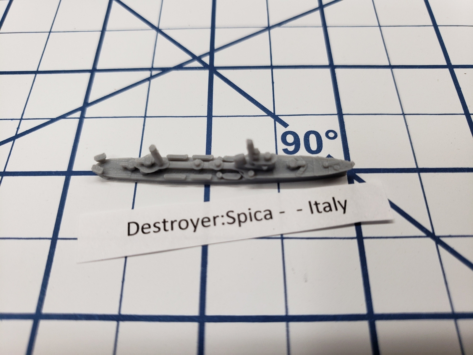 Destroyer - Spica Class - Italian Navy - Wargaming - Axis and Allies - Naval Min