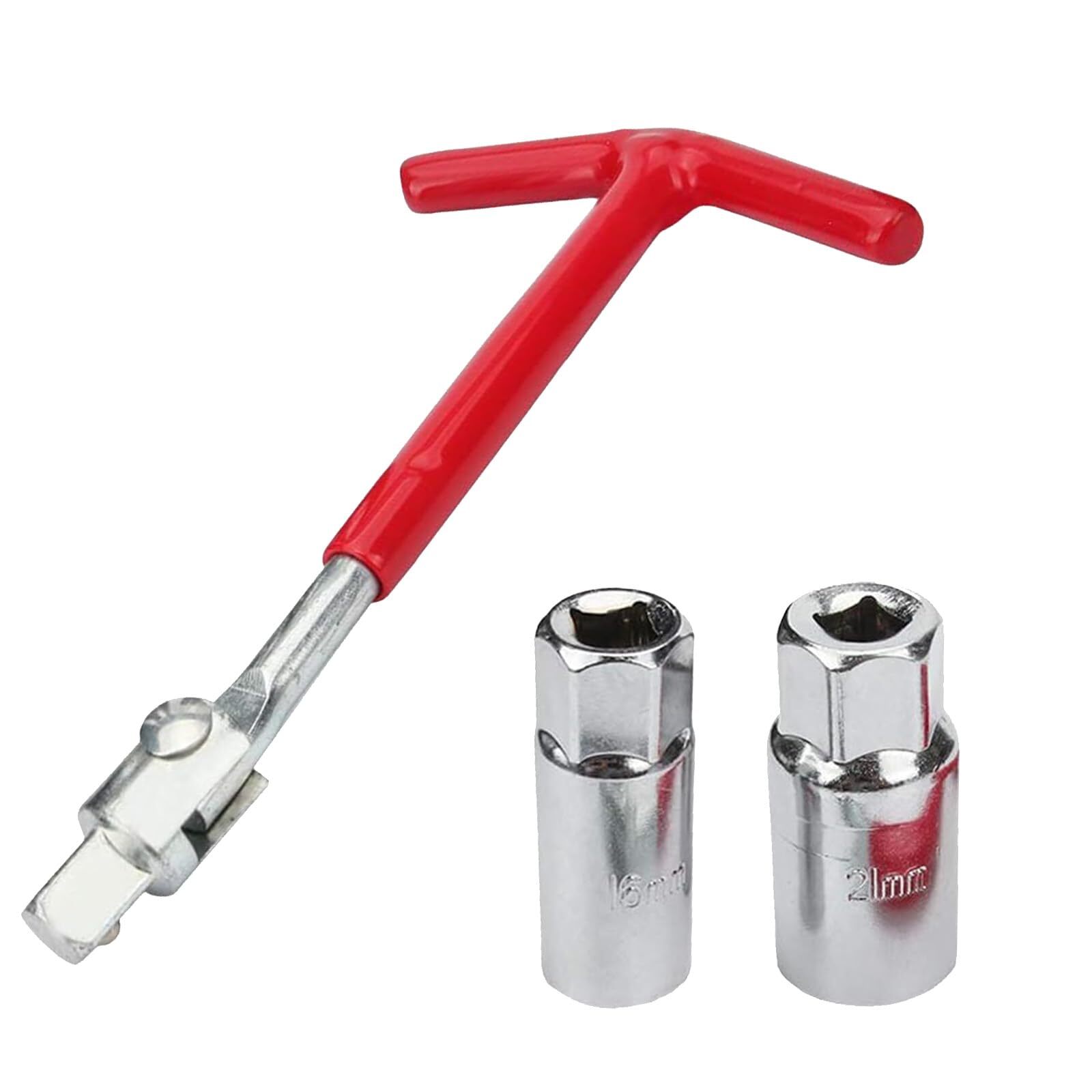 Spark Plug Removal Tool Kit T-Handle 16mm & 21mm Wrench for Lawn Mower
