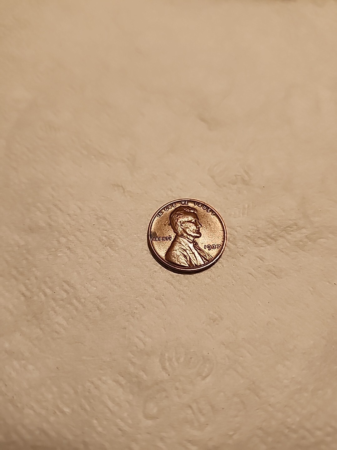 1937 Lincoln Wheat BN 1C. No Mint, L on Rim.