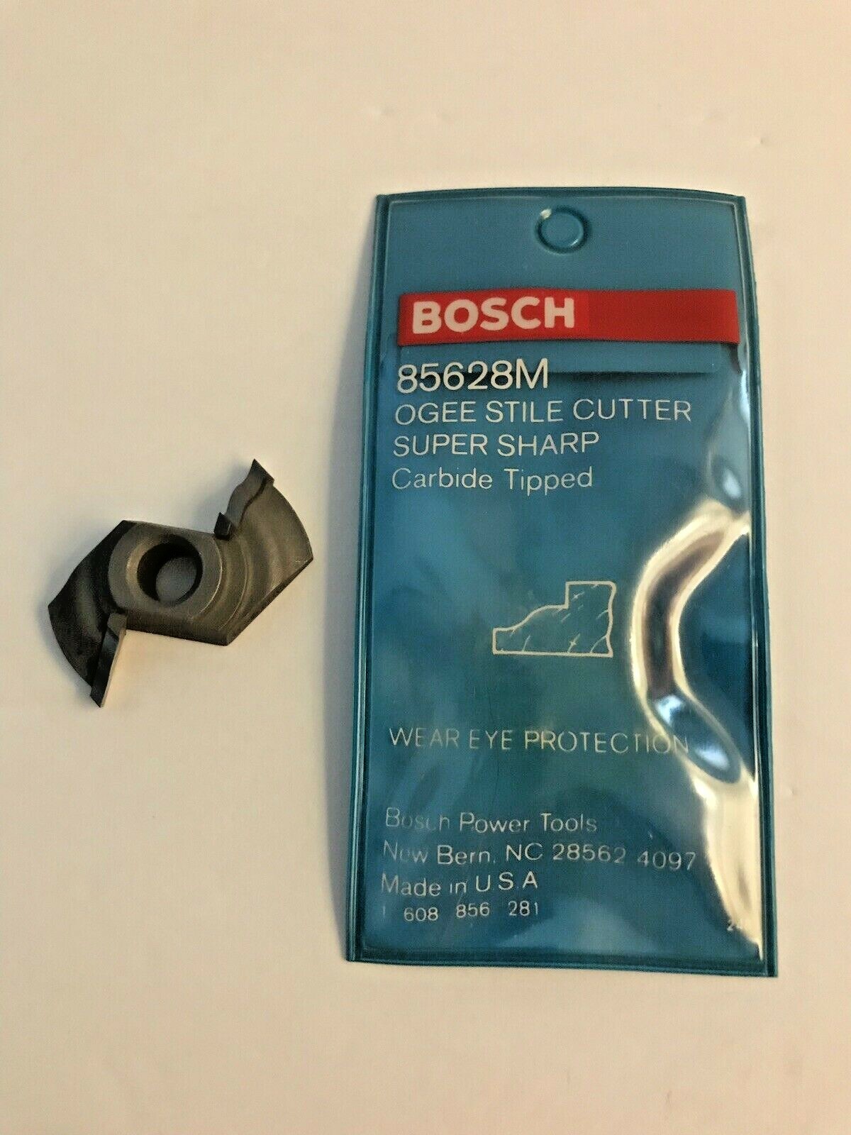 BOSCH 85628M 8 MM CARBIDE OGEE STILE CUTTER WITH 1-39/64" DIAMETER