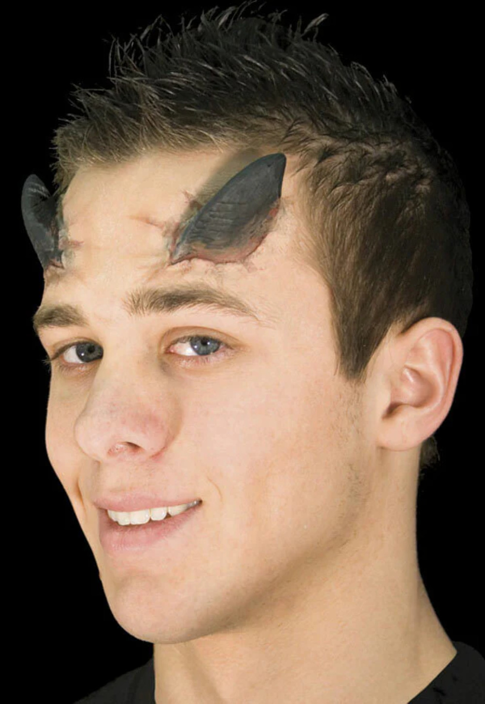 Woochie Demon Horns - Black Latex Prosthetic