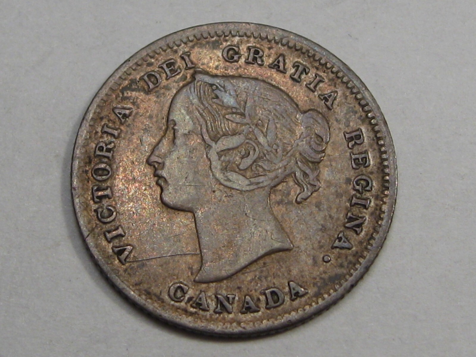 F/VF 1897 Five Cent 5¢ CANADA.  #38