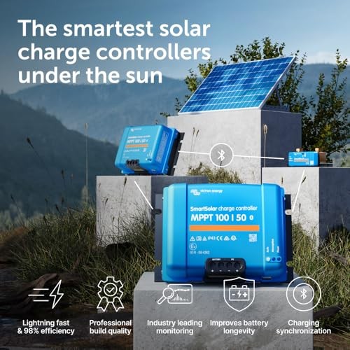 SmartSolar MPPT Solar Charge Controller (Bluetooth) - Charge 100V, 50A