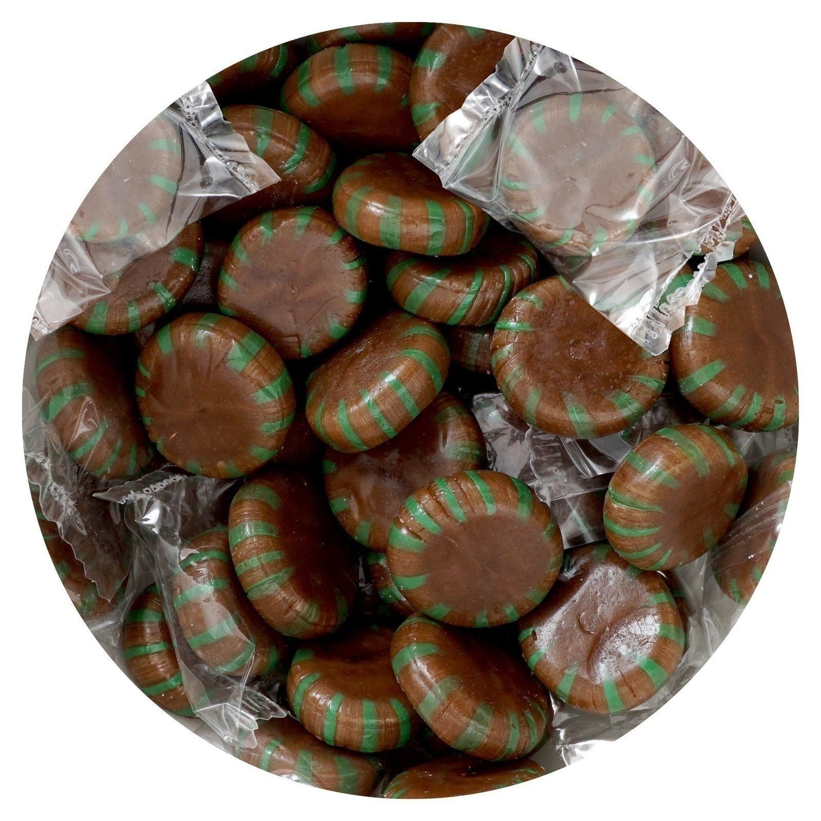 Chocolate Starlight Mints Candy, 1 Pound Bulk Candy (Approx. 75 pcs.),...