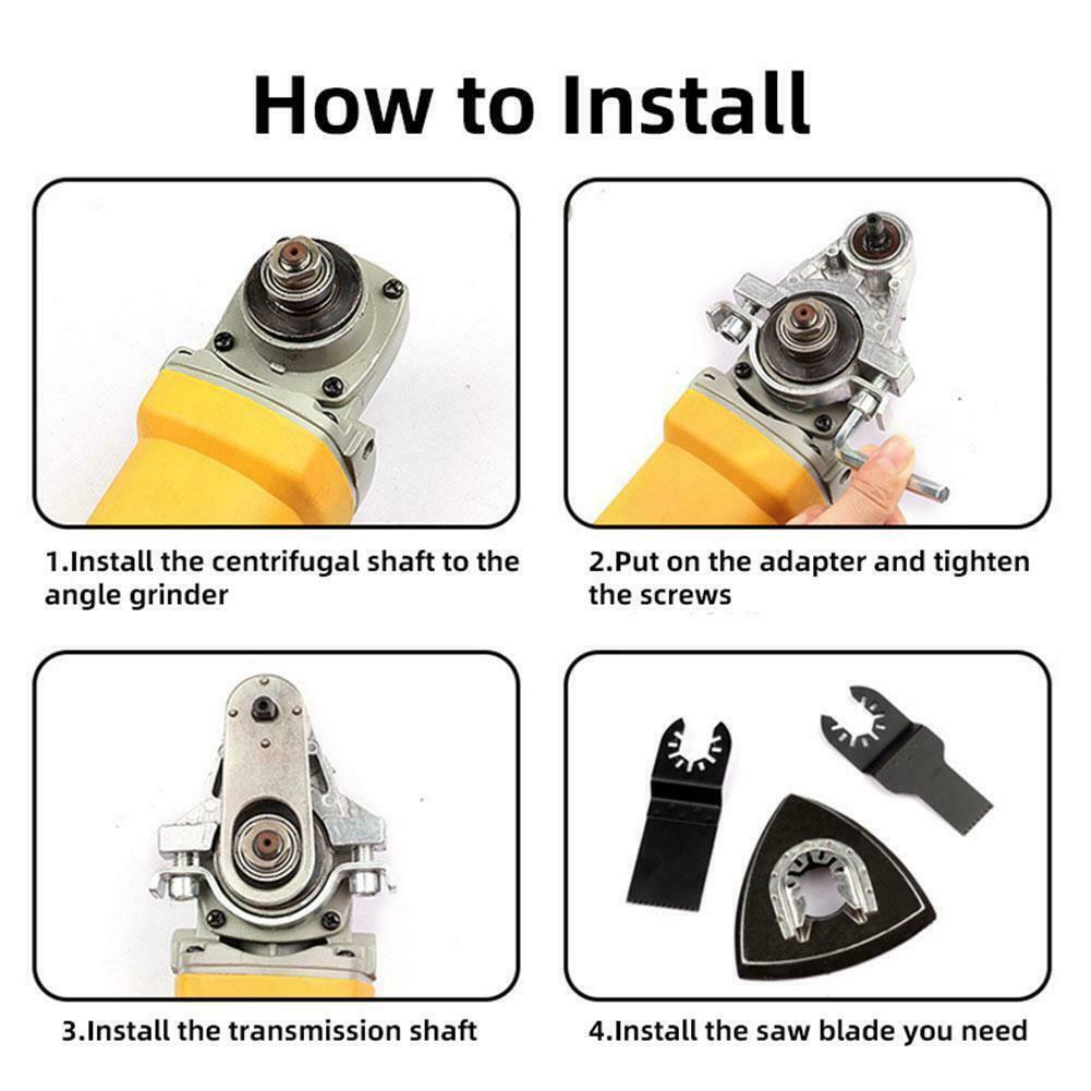 Multifunction Angle Grinder Converter Oscillating Tool Kit 2022 Adapt Prof X5Y1