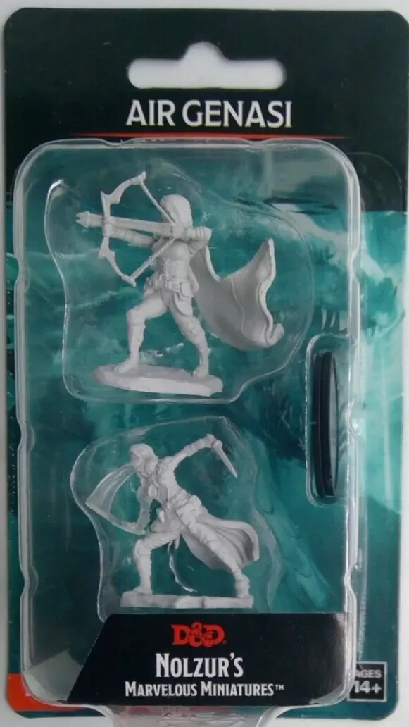 DUNGEONS DRAGONS D&D NOLZUR`S UNPAINTED MINIATURES - AIR GENASI