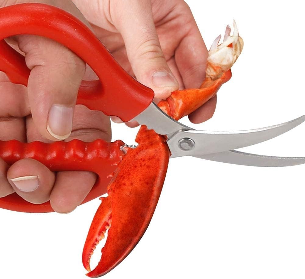 4Pcs Seafood Scissors Crab Scissors Seafood Shears Multifunctional Crab Leg